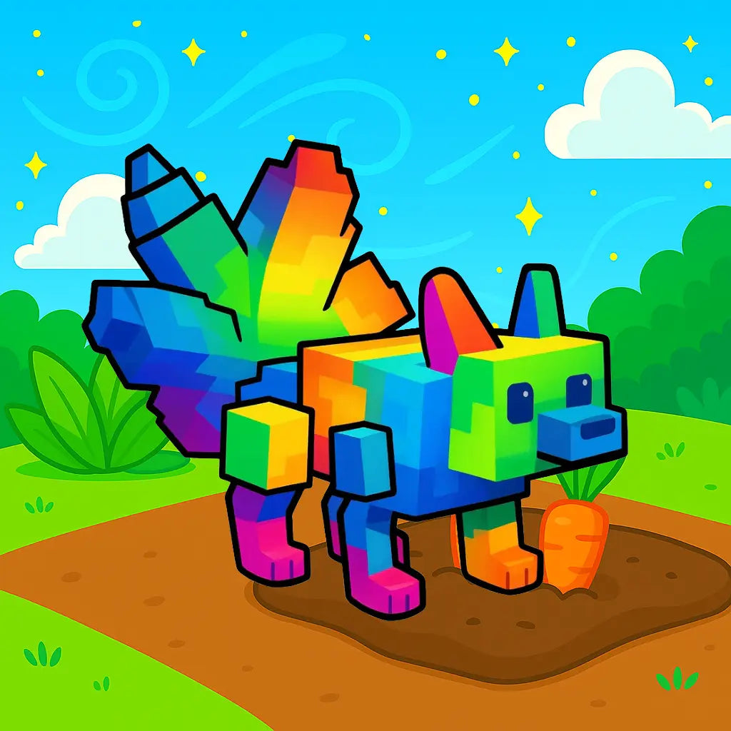 Rainbow Kitsune Grow A Garden