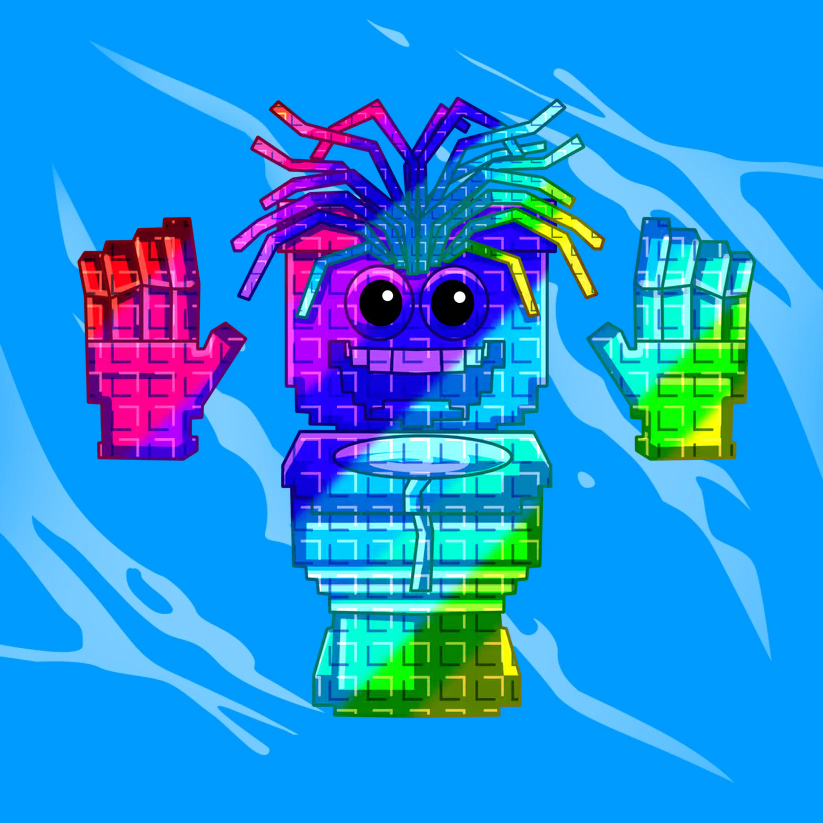 Rainbow Spaghetti Tualetti