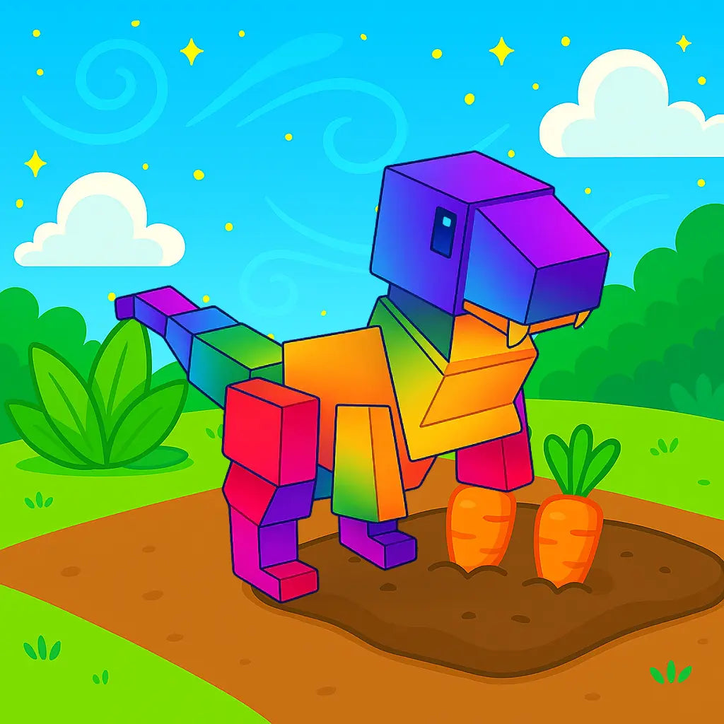Rainbow T-Rex Grow A Garden