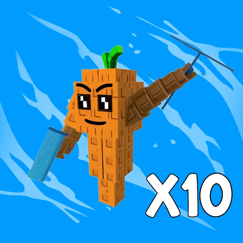 x10 Mr Carrot Bundle Plants vs Brainrots